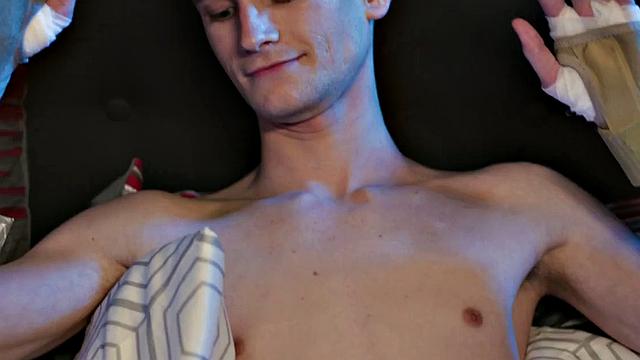 Taboo stepdad bareback fucks stepson's asshole while alone