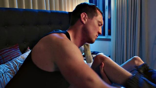 Taboo stepdad bareback fucks stepson's asshole while alone