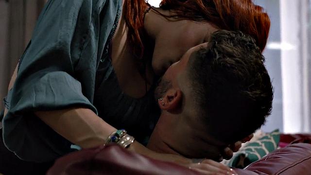 Ginger transgender gets anal hole fucked by nice male dick