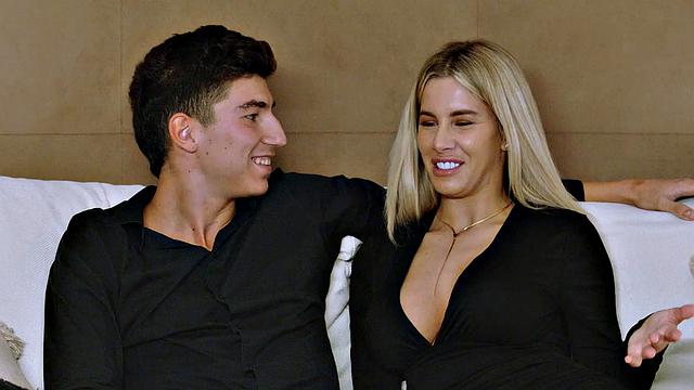 Hot and crazy Miss Naughty shows off her enticing abilities as she blows her guest in the kitchen, giving him a suck off that will leave him erect.