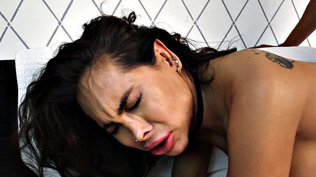 Curvy Trans analfucked by her man