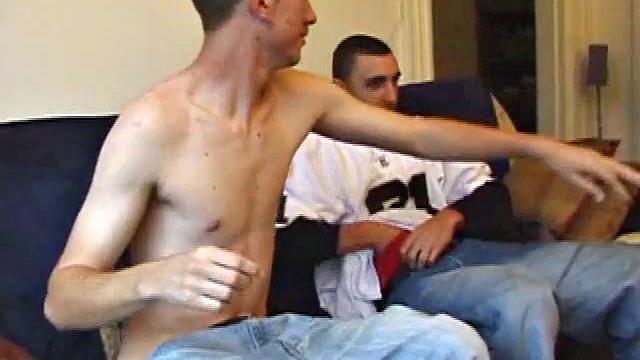 When Casper introduces his new friend, something special is going to happen. The boys stroke side-by-side, getting their cocks nice and hard.