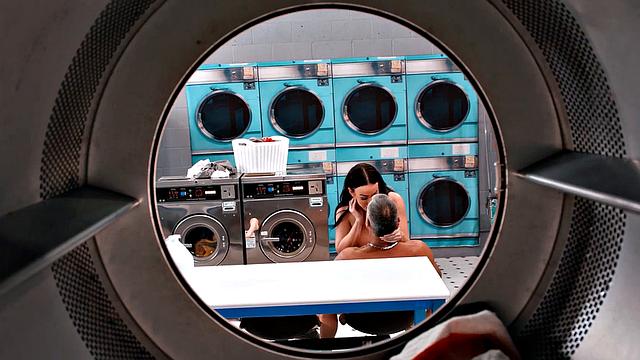 PURE TABOO Man Caught Sneaky MILF Jennifer White Pleasuring Herself In Public Laundromat