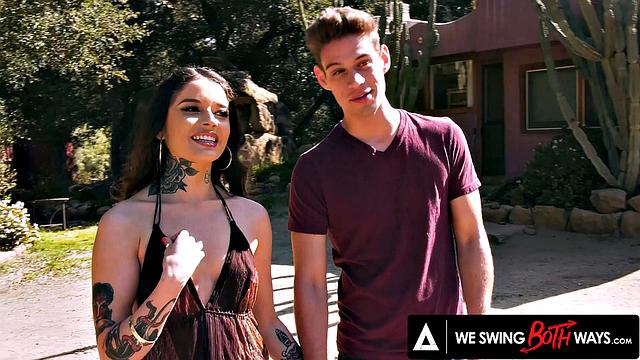 WE SWING BOTH WAYS - Naughty Babe Vanessa Vega Planned A Bisexual Threesome Part 1