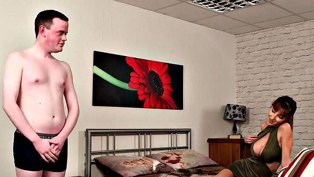 Bigtit british voyeur gets boobs out for jerking bf