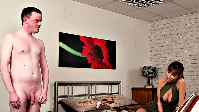 Bigtit british voyeur gets boobs out for jerking bf