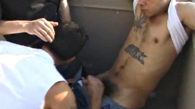 Dillon is a heavily inked street punk and the spark plug of this incredible threesome, though Anthony and Nate more than hold their own. Within the first few minutes, everybody has sucked and stroked the other's cock.