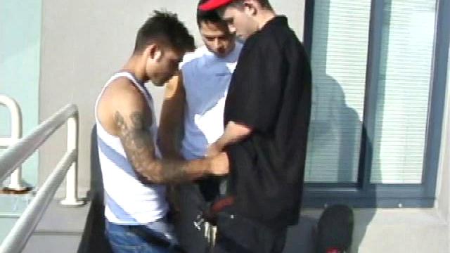 Dillon is a heavily inked street punk and the spark plug of this incredible threesome, though Anthony and Nate more than hold their own. Within the first few minutes, everybody has sucked and stroked the other's cock.