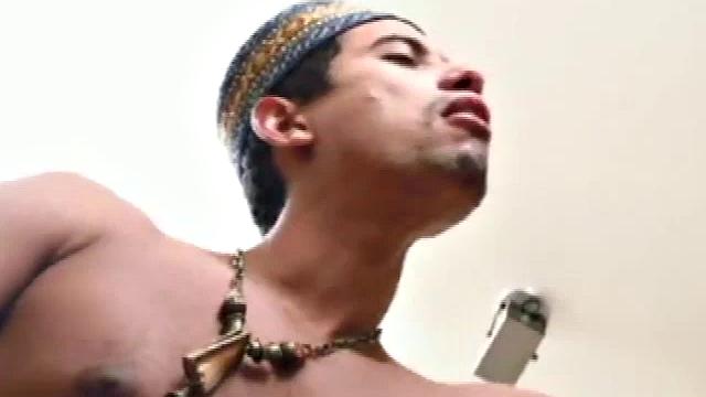 Latinos Rafi, Ramzi and Yazeed are sitting back playing with each other's cock. Before long Yazeed gets some great head, while Ramzi is rimming Rabah's ass and using his cock to tease his hole.