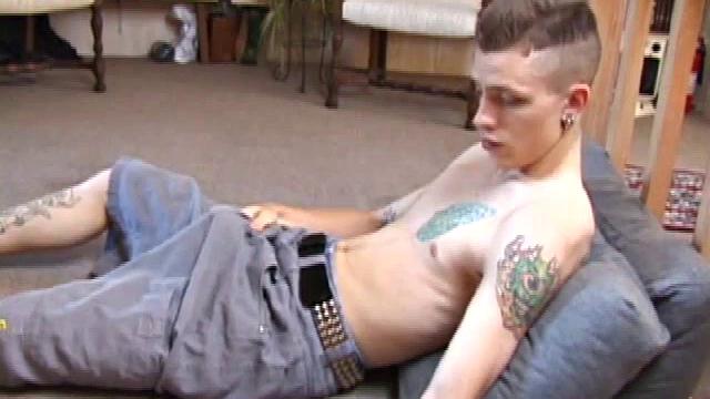 Rubbing his dick through his shorts you can tell this is a monster. Shane licks his fingers and rubs his nipples before the shorts flying off.