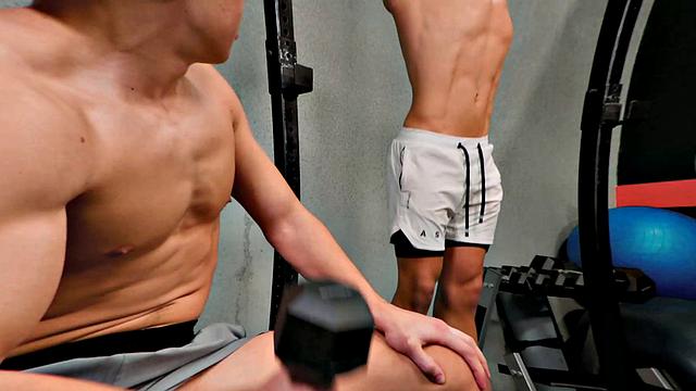 NextDoorBuddies - Explosive Gym Between 3 Fine Cocks