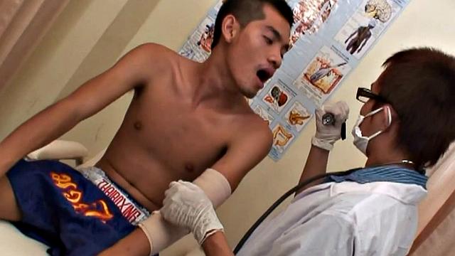 Asian twink gets bareback by doctor at the hospital