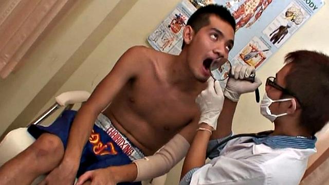 Asian twink gets bareback by doctor at the hospital