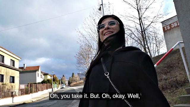 Sexy perverted babe fucked hardcore in POV at a public place