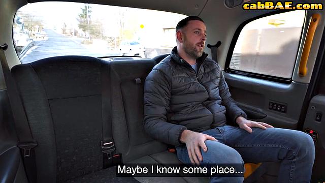 Gorgeous lingerie driver gets pussyfucked