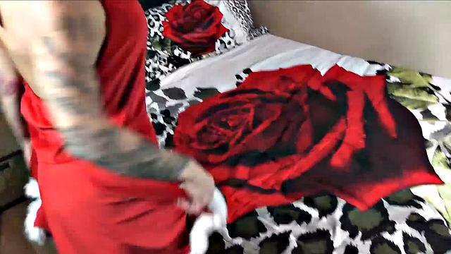 Santa's slut Gina hammered in POV