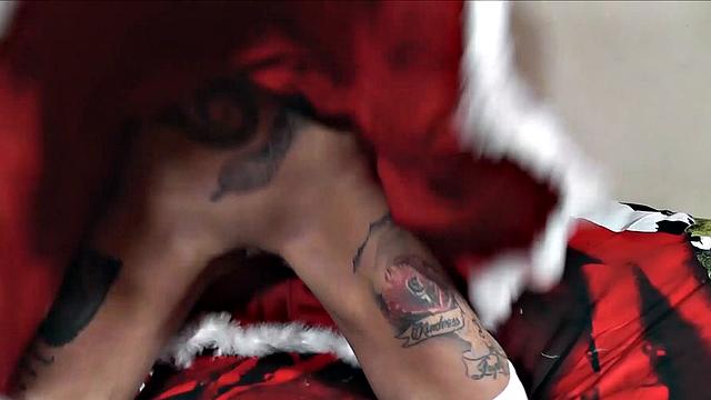 Santa's slut Gina hammered in POV