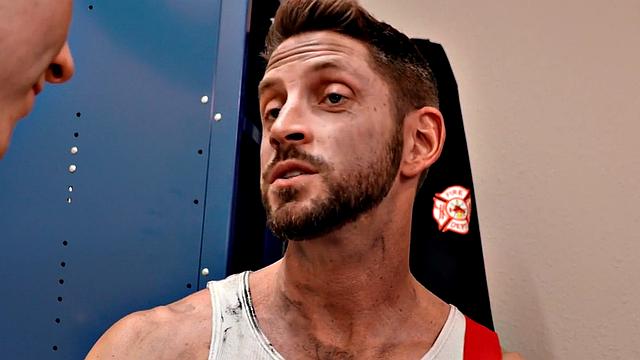 Lockerroom jock checks ass health after medical check