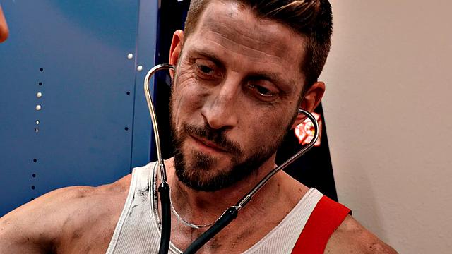 Lockerroom jock checks ass health after medical check