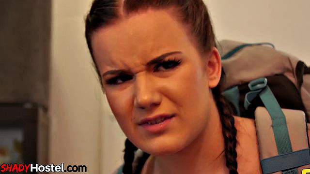 Horny redhead babe drilled by DILF