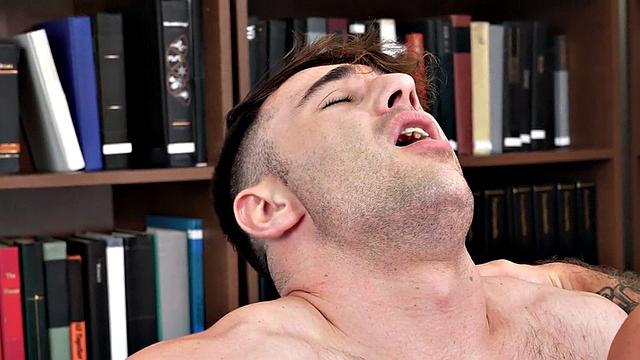 Office anal with bald boss