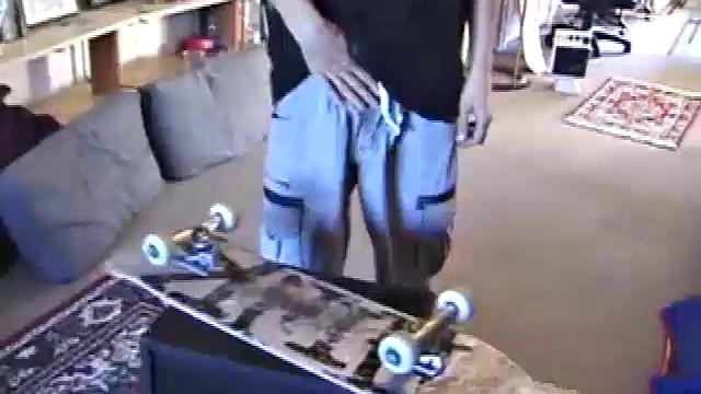 Jayden drops his skateboard, pulls off his shorts and lubes up his hard cock. After giving himself a good long stroking, Jayden edges to the point of no return and pumps a huge cum load onto his board.