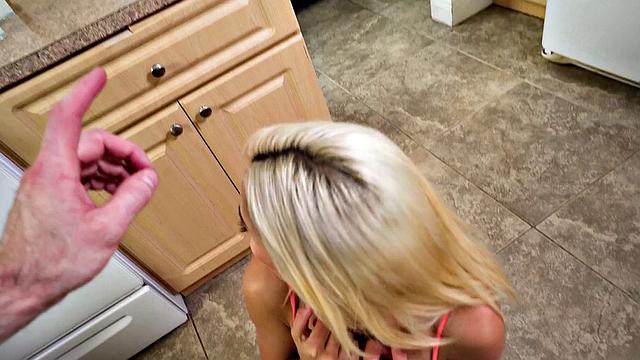 Lonely Blonde Fucks BF's Buddy