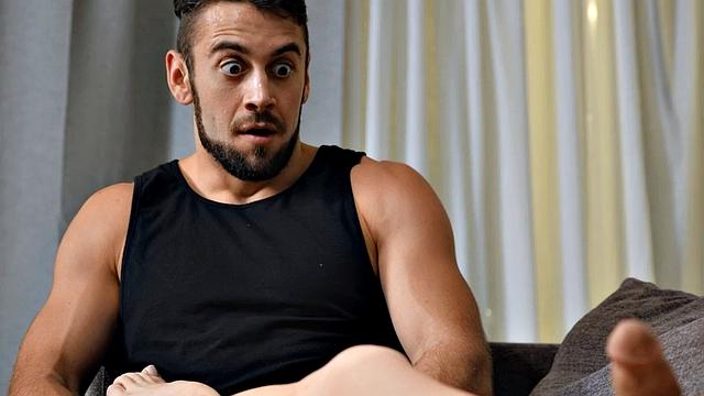 Shemale busty MILF bareback banged by on the couch