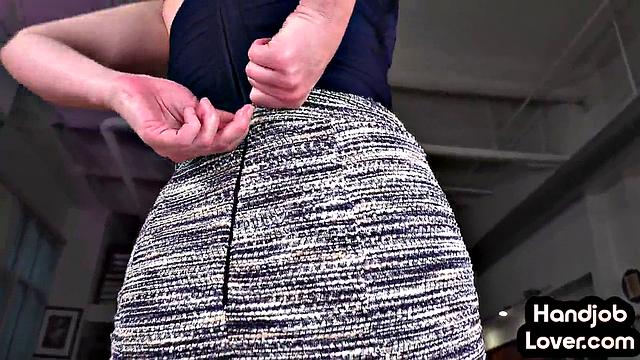 loving babes tugging cock for BFF trio