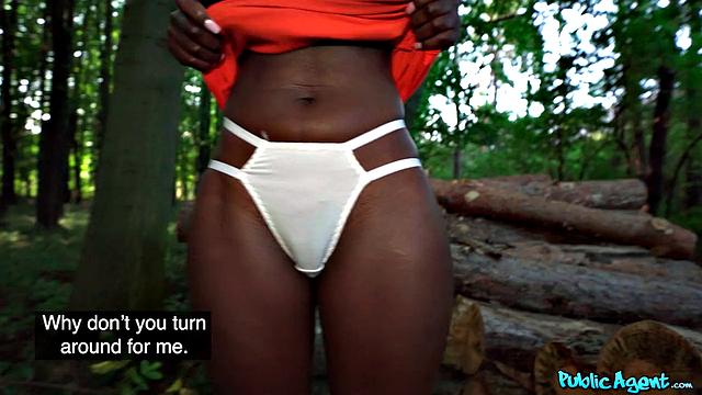 African Ebony Enjoys Big Cock