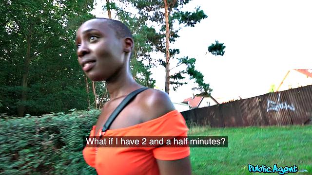 African Ebony Enjoys Big Cock