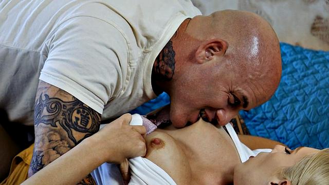 Cheating babe passionately bouncing on cock after teasing