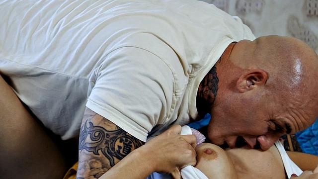 Cheating babe passionately bouncing on cock after teasing