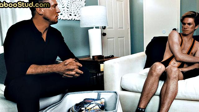 Taboo stud fucked by stepbrother in tiny asshole