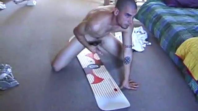 Snowboarder Jock Jacking
