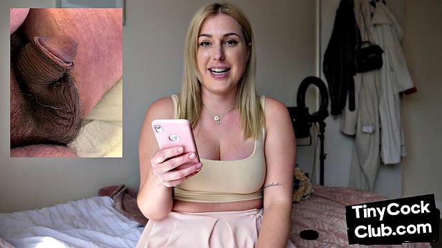 Busty college slut teasing teacher and humiliates small cock