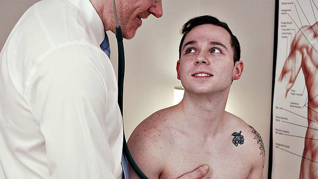 Petite twink by doctor during ultra sound