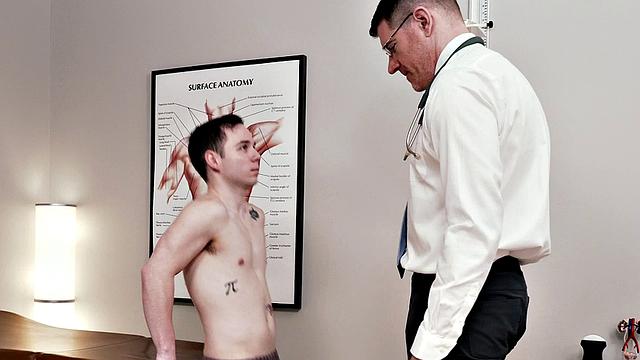 Petite twink by doctor during ultra sound