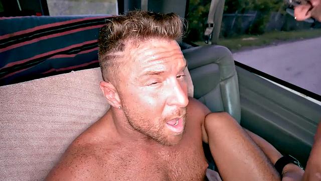 Picked up jock tricked into gay sex till cumshot