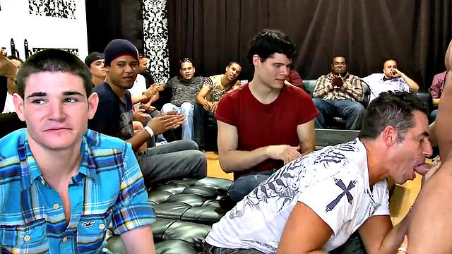 Greedy party amateurs caught sucking cocks