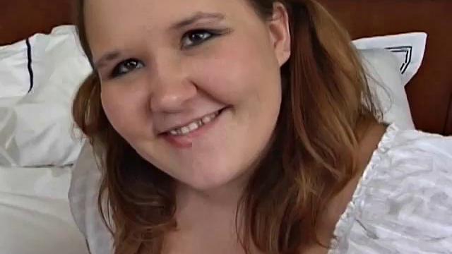 Cute BBW Sheena Swallowing Cock