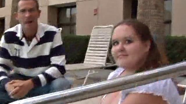 Cute BBW Sheena Swallowing Cock