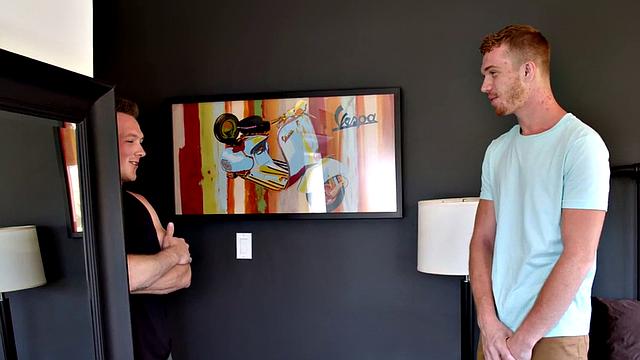 Dickblowing otter bred by muscular top for cumshots