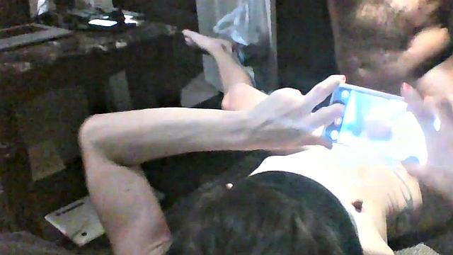 Mature Texas Thot takes on two big cocks in front and back - Interracial Creampies!