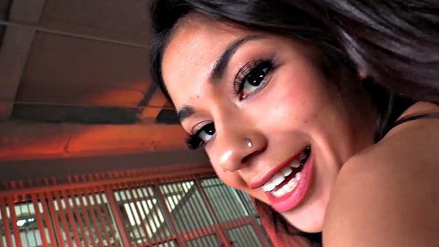 POV perverted bae drilled by nice dick in wet pussy hole