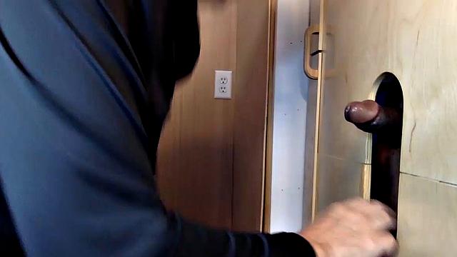 Glory Hole Black Cock Suck