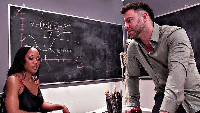 DEVILS FILM - Hot Threesome With Two Naughty Teachers And Cute Teen Madi Collins