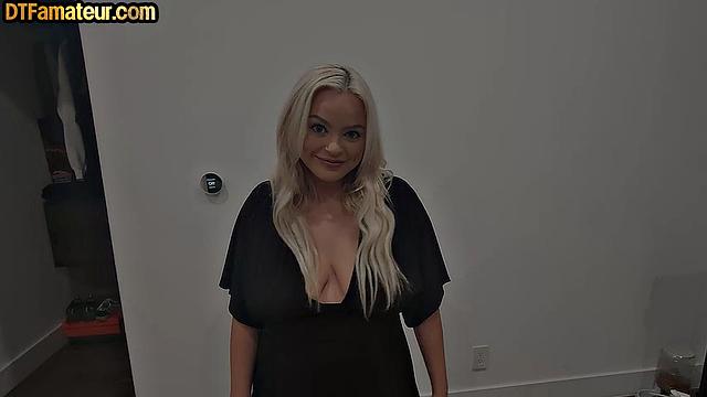 POV Busty blonde babe gets drilled