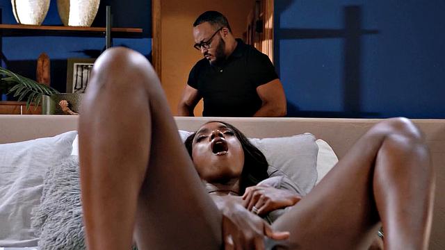 ADULT TIME - Bored Housewife Ana Foxxx CAUGHT Pillow Humping And Fucked By Hubby!