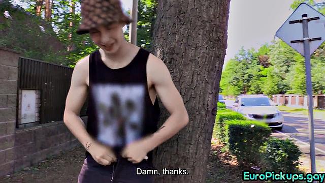 Petite dude assfucked by stranger